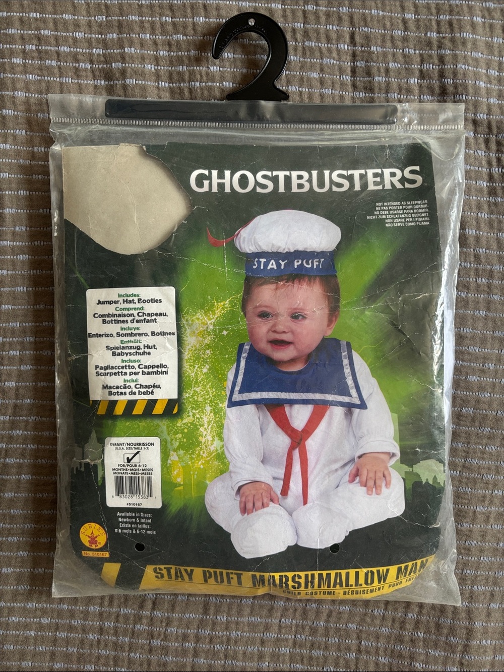 Ghostbusters Stay Puft Marshmallow Man Infant Costume 6-12 Months